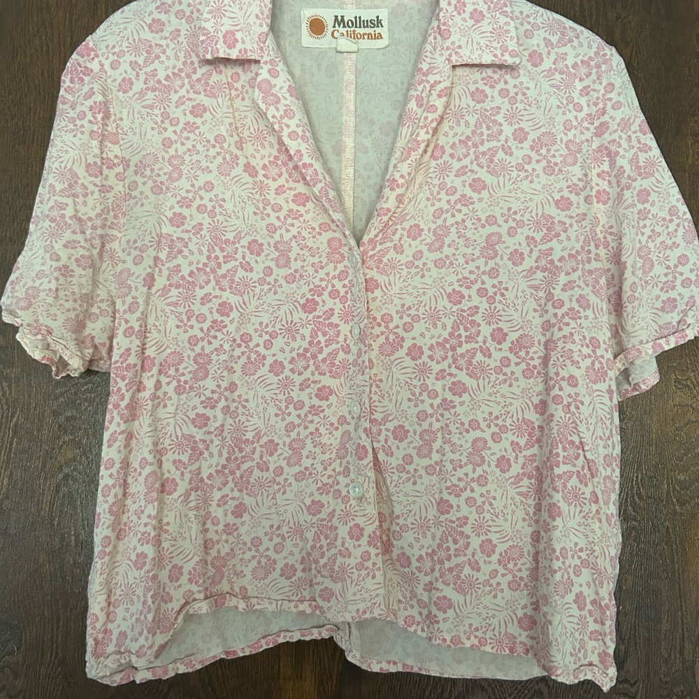 Mollusk Pink Floral Top